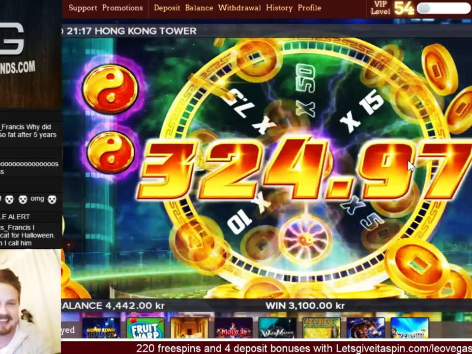 225 Rodadas grátis de cassino no Come On Casino